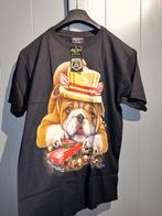 T-shirt Bulldog tweezijdig bedrukt, maat L., Ophalen of Verzenden, Nieuw, Maat 52/54 (L), Zwart