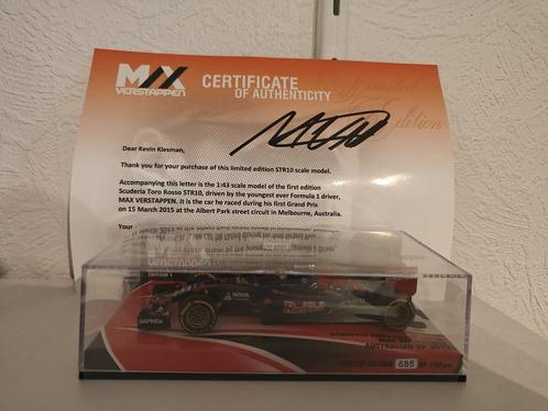 Max Verstappen minichamps first edition Toro Rosso 1:43, Hobby en Vrije tijd, Modelauto's | 1:43, Zo goed als nieuw, Auto, MiniChamps