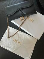 Dior Saddle Wallet on Chain, Ophalen of Verzenden, Zo goed als nieuw, Zwart, Schoudertasje
