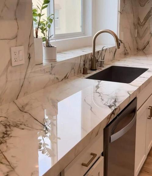 Aanrechtblad op maat | Composiet, Keramiek, Dekton, Graniet, Huis en Inrichting, Keuken | Keukenelementen, Zo goed als nieuw, Ophalen of Verzenden