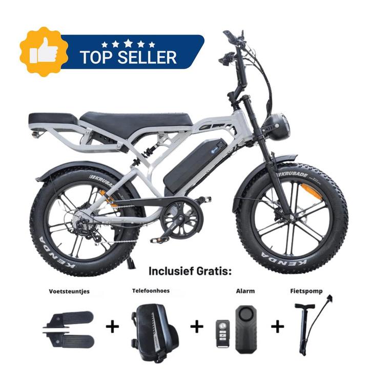 V20 Pro Gen. 9  Spiegels – Nardo Grey – GPS –Alarm + 2x Slot, Fietsen en Brommers, Elektrische fietsen, Nieuw, Overige merken