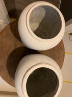 PTMD Potten Set van 2 - 39cm hoog, Tuin en Terras, Bloempotten, Rond, Binnen, Zo goed als nieuw, Minder dan 40 cm