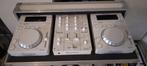 Witte Pioneer set met cdj/djm-350, flightcase en monitors, Muziek en Instrumenten, Dj-sets en Draaitafels, Ophalen, Gebruikt, Dj-set