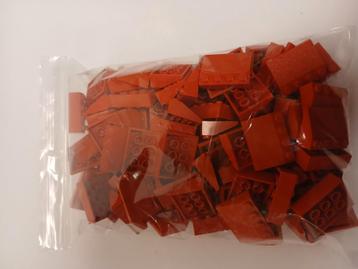 100x lego dakpan 4x3 rood 33 graden beschikbaar voor biedingen