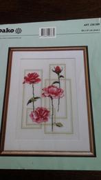 Borduurpatroon van pako, bloemen, Hobby en Vrije tijd, Borduren en Borduurmachines, Ophalen of Verzenden, Zo goed als nieuw, Handborduren
