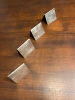 Verzilverde Ercuis Tafelnummers 1-4, Ophalen of Verzenden, Gebruikt, Overige typen