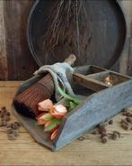 12050 B Houten bak met handvat, Antiek en Kunst, Verzenden