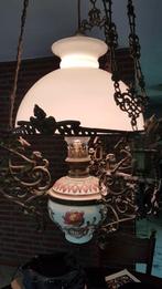 Antieke hang olielamp, Antiek en Kunst, Ophalen