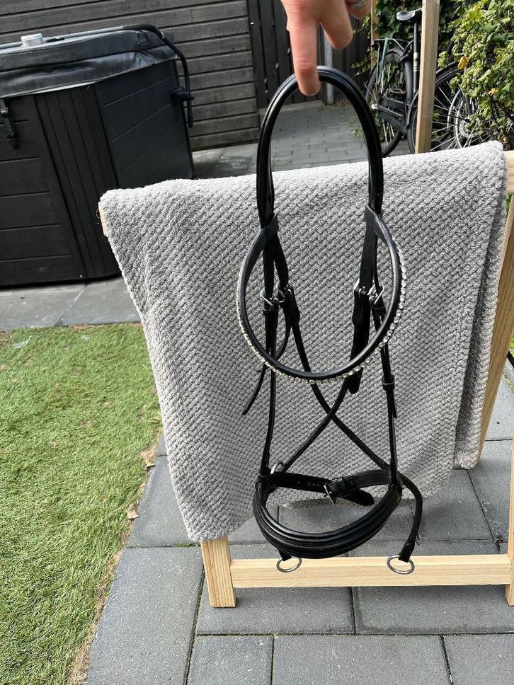 FRA Bitloos hoofdstel El Camin FULL Zwart, Dieren en Toebehoren, Paarden en Pony's | Hoofdstellen en Tuigage, Zo goed als nieuw