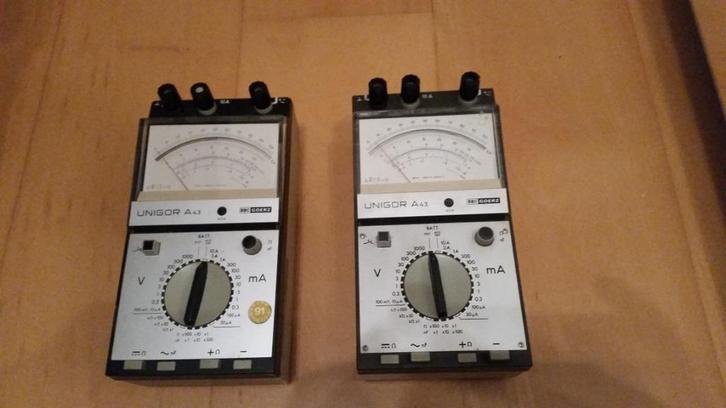 2 stuks BBC GOERZ UNIGOR A43 Multimeter, Doe-het-zelf en Verbouw, Meetapparatuur, Gebruikt, Multimeter, Verzenden