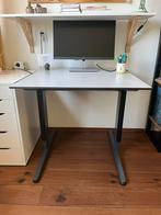 Bureau in hoogte verstelbaar 80x80cm, Ophalen, In hoogte verstelbaar, Zo goed als nieuw