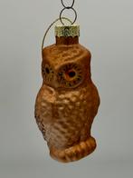 Retro kerstbal glazen uil, Diversen, Kerst, Ophalen of Verzenden, Zo goed als nieuw
