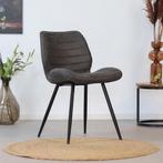 Morris eetkamer stoel antraciet grijs, Huis en Inrichting, Stoelen, Ophalen, Zo goed als nieuw, Grijs, Stof