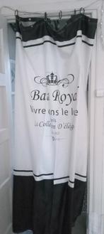 Bain Royal douche gordijn met 12 zwarte ringen 180x200cm, Ophalen of Verzenden, Zo goed als nieuw, Zwart, Overige typen