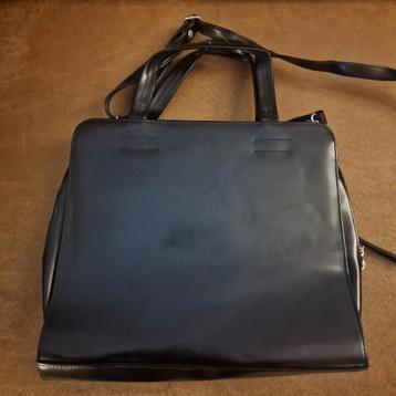 Zwarte leren accessory collection handtas / schoudertas beschikbaar voor biedingen