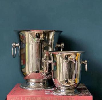 Guy Degrenne vintage set. Champagne koeler en ijsemmer beschikbaar voor biedingen
