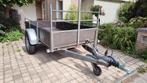 Hapert aanhanger geremd 1350 kg - 130x250 cm- gereviseerd, Auto diversen, Aanhangers en Bagagewagens, Ophalen, Zo goed als nieuw