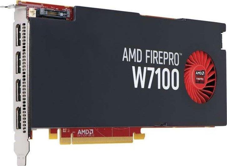 HP AMD FirePro W7100 8GB GDDR5 PCIe 4, Computers en Software, Netwerkkaarten, Gebruikt, Ophalen of Verzenden