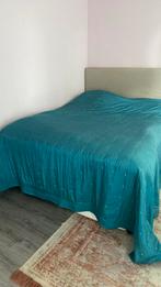 Sprei Moltex groen glans, Huis en Inrichting, Ophalen, Tweepersoons, Zo goed als nieuw, 200 cm