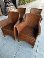 Lloyd Loom Original eetkamer stoelen 4 stuks, Huis en Inrichting, Fauteuils, Ophalen, Gebruikt, Minder dan 75 cm, Riet of Rotan