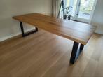 Goossens Robuust eettafel eiken, Huis en Inrichting, Tafels | Eettafels, Ophalen, 100 tot 150 cm, Eikenhout, 200 cm of meer