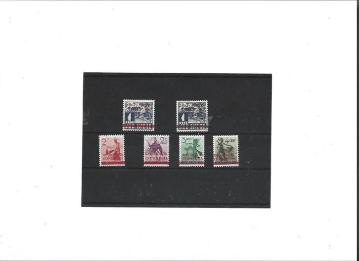 nette complete serie MH  met rode en br  balkdoor Ned  Indië, Postzegels en Munten, Postzegels | Nederlands-Indië en Nieuw-Guinea