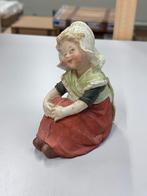Antiek Gebruder Heubach Nederlands meisje porselein 1900, Antiek en Kunst, Ophalen of Verzenden