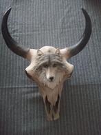 Buffel skull met wolf, Verzamelen, Beelden en Beeldjes, Ophalen, Zo goed als nieuw