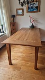 eikenhouten eettafel, Ophalen, Gebruikt, 50 tot 100 cm, Vijf personen of meer