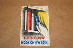 Zeldzaam foldertje - Boekenweek 1937 !!, Ophalen of Verzenden, Gelezen