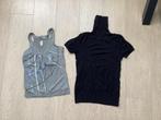 2 shirts in maat 34, H&M, Zwart, Ophalen of Verzenden, Zo goed als nieuw