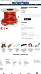 Audio System Z-PC50R OFC 50mm2 Powercable / Voedingskabel, Auto diversen, Info@optimount.nl, Nieuw, Ophalen of Verzenden, Anholtseweg 48A 7091 HB DINXPERLO