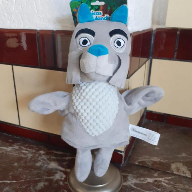 Bor de Wolf fabeltjeskrant handpop, Kinderen en Baby's, Speelgoed | Poppen, Zo goed als nieuw, Overige typen, Ophalen of Verzenden