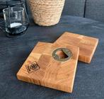 Houten Onderzetter met Flesopener NIEUW, Ophalen of Verzenden, Nieuw, Glas of Kopje