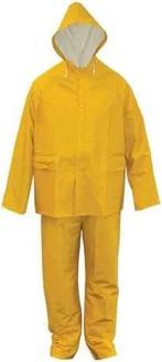 Regenpak geel maat L, Ophalen of Verzenden, Gebruikt, Regenpak, Heren