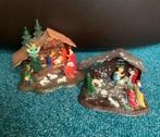 Vintage Kleine Kerststalletjes plastic - hong kong, Ophalen of Verzenden, Gebruikt