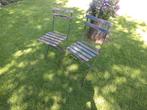 Bistro tuinstoeltjes, Tuin en Terras, Ophalen of Verzenden, Gebruikt, Overige materialen, 2 zitplaatsen