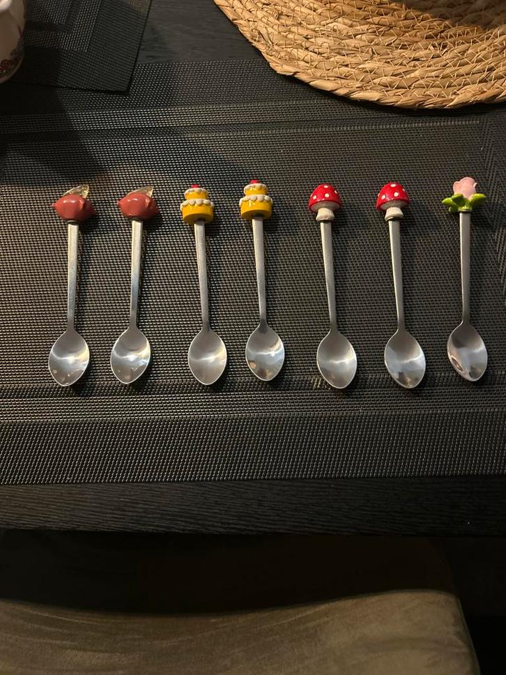 Blond Amsterdam Efteling Lepeltjes Set, Huis en Inrichting, Keuken | Bestek, Zo goed als nieuw, Los bestek, Rvs of Chroom, Ophalen