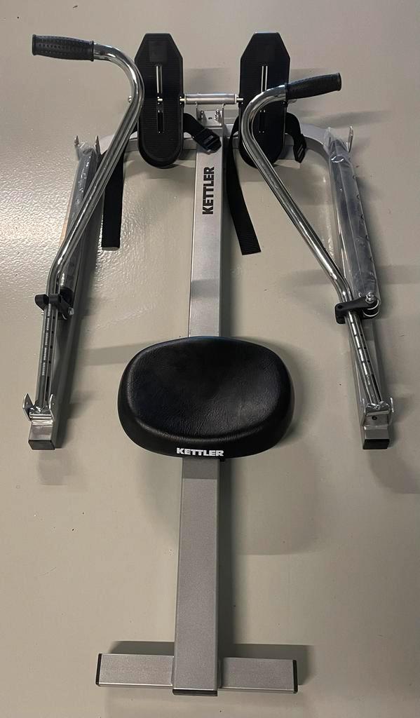 Roeitrainer fitness apparaat  zgan compleet met displaytje, Sport en Fitness, Fitnessapparatuur, Zo goed als nieuw, Metaal, Ophalen