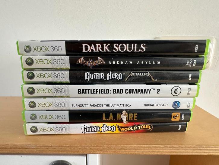 Xbox 360 Console (incl. controller) + 7 Games, Spelcomputers en Games, Games | Xbox 360, Gebruikt, Avontuur en Actie, 1 speler