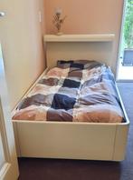 Auping Auronde 1 persoons bed, + nachtkast + hang/legkast., 90 cm, Gebruikt, Eenpersoons, Wit