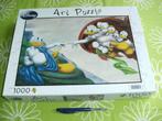 Disney Art puzzle - The creation of Donald 1000 stukjes, Gebruikt, Ophalen of Verzenden, 500 t/m 1500 stukjes, Legpuzzel