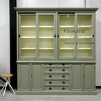Grote Stijlvolle Buffetkast / schuifdeuren / lade, Ophalen, 25 tot 50 cm, 200 cm of meer, 200 cm of meer