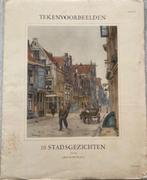 pentekeningen: 10 STADSGEZICHTEN door Jan Korthals, Ophalen of Verzenden