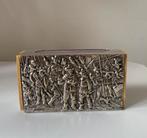 D.E. verzilverde grote luciferdoos houder, de nachtwacht., Ophalen of Verzenden, Gebruikt, Overige typen