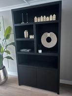 Zen Lifestyle Boekenkast zwart in nette staat!, Ophalen, Met deur(en), 100 tot 150 cm, 200 cm of meer