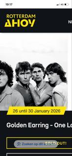 Golden Earring 28 januari 4 staanplaatsen, Tickets en Kaartjes, Drie personen of meer, Januari