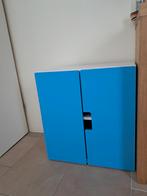 Ikea Stuva Boekenkast met Blauwe Deuren - 60x64x32cm, Ophalen