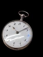 Fraaie antieke zilveren spillegang zakhorloge John Jarvis, Sieraden, Tassen en Uiterlijk, Horloges | Antiek, Ophalen of Verzenden
