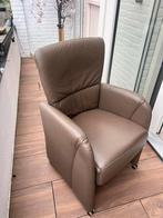 4 Leren eetkamerstoelen met verstelbare rugleuning, Ophalen, Gebruikt, Bruin, Leer